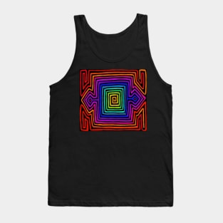 Kuna Indian Rainbow Tortuga Tank Top